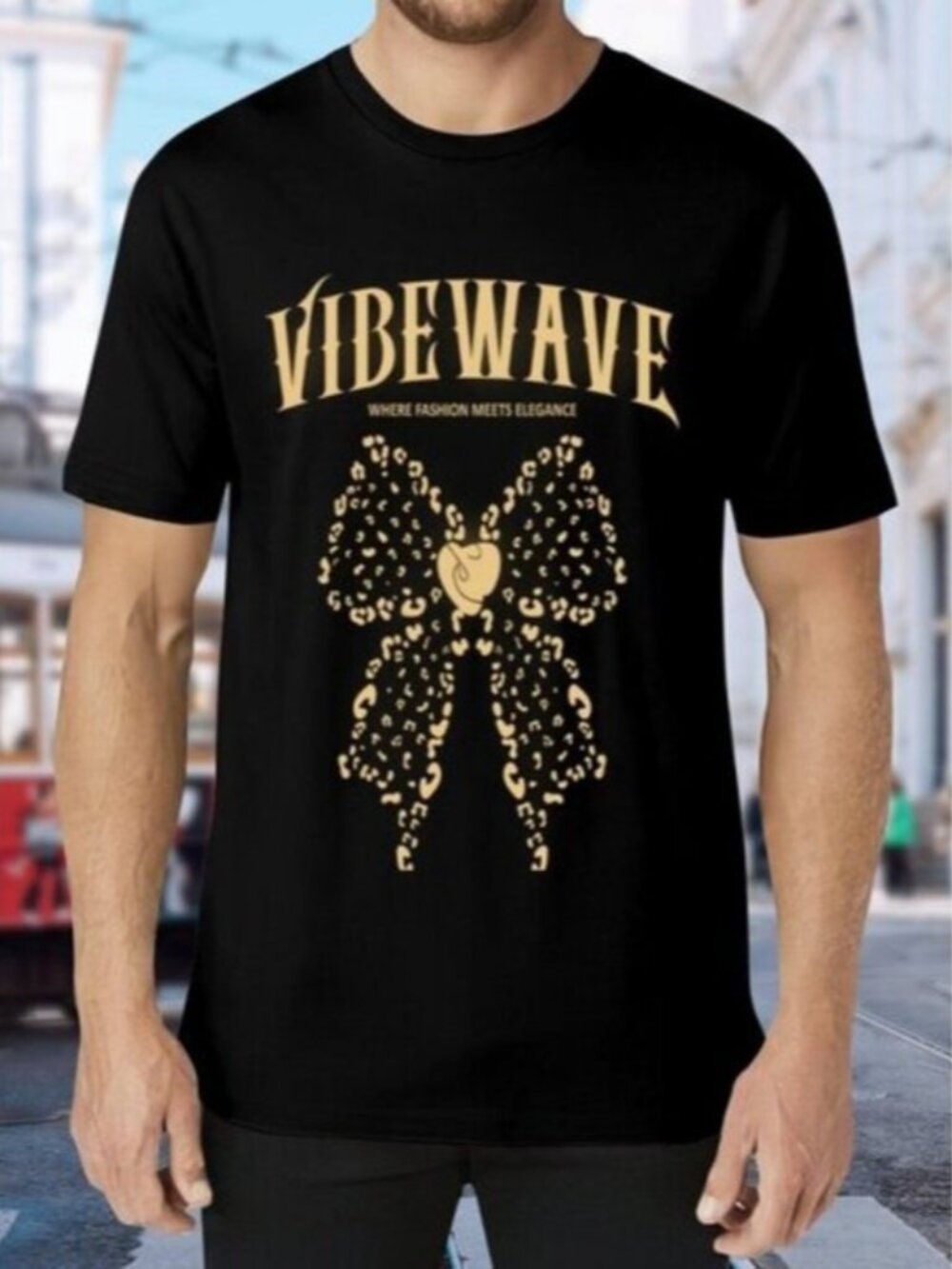 Men’s Black Short Sleeve Graphic Tee